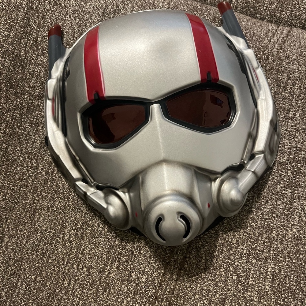 Silver and Red VR Helmet